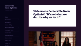 What Centervillenoonoptimist.com website looked like in 2020 (4 years ago)