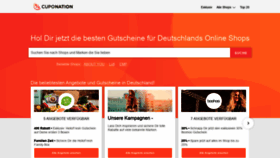 What Cuponation.de website looked like in 2020 (4 years ago)