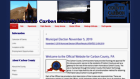 What Carboncounty.com website looked like in 2020 (4 years ago)