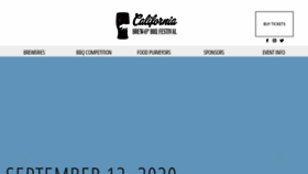What Californiabrewfestival.com website looked like in 2020 (4 years ago)