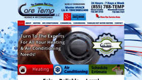 What Caretemp.com website looked like in 2020 (4 years ago)