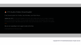 What Cys-audiovideodownloader.com website looked like in 2020 (4 years ago)