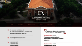 What Clodomiraraujoadv.com.br website looked like in 2020 (4 years ago)