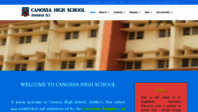 What Canossasecondaryandheri.org website looked like in 2020 (4 years ago)