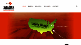 What Clearedanddelivered.com website looked like in 2020 (4 years ago)