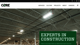 What Coreconstruction.com website looked like in 2020 (4 years ago)