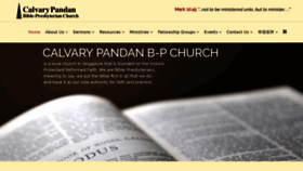 What Calvarypandan.sg website looked like in 2020 (4 years ago)