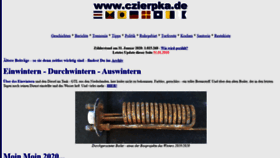 What Czierpka.de website looked like in 2020 (4 years ago)