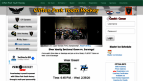 What Cliftonparkyouthhockey.com website looked like in 2020 (4 years ago)