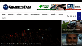 What Cidadesemfoco.com website looked like in 2020 (4 years ago)