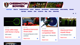 What Chessington-bowmen.org.uk website looked like in 2020 (4 years ago)