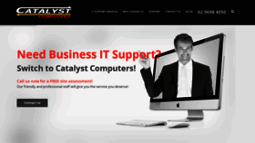 What Catalystcomp.com.au website looked like in 2020 (4 years ago)