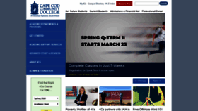 What Capecod.edu website looked like in 2020 (4 years ago)
