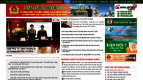 What Congan.hoabinh.gov.vn website looked like in 2020 (4 years ago)