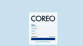 What Coreohealth.com website looked like in 2020 (4 years ago)