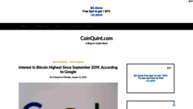 What Coinquint.com website looked like in 2020 (4 years ago)