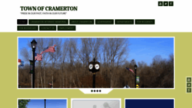 What Cramerton.org website looked like in 2020 (4 years ago)