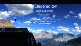 What Cacampervan.com website looked like in 2020 (4 years ago)