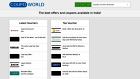 What Cupoworld.in website looked like in 2020 (4 years ago)