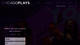 What Chicagoplays.com website looked like in 2020 (4 years ago)
