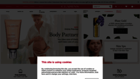 What Clarins.co.uk website looked like in 2020 (4 years ago)