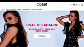 What Coastfashion.com website looked like in 2020 (4 years ago)