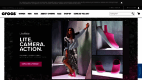 What Crocs.co.uk website looked like in 2020 (5 years ago)