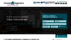 What Concept-diagnostics.fr website looked like in 2020 (4 years ago)