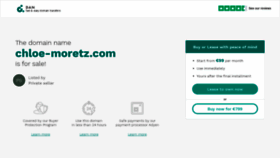 What Chloe-moretz.com website looked like in 2020 (4 years ago)