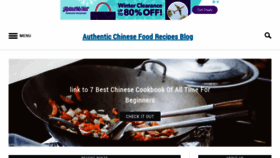 What Chinesefoodsrecipe.com website looked like in 2020 (4 years ago)