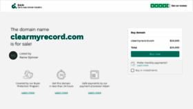 What Clearmyrecord.com website looked like in 2020 (4 years ago)
