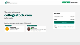What Collegestock.com website looked like in 2020 (4 years ago)