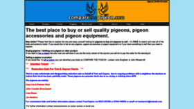What Comparethepigeon.com website looked like in 2020 (4 years ago)