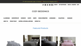 What Cozybeddings.com website looked like in 2020 (4 years ago)