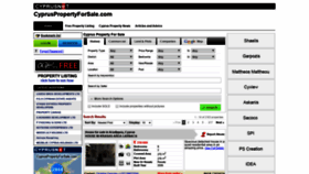 What Cypruspropertyforsale.com website looked like in 2020 (4 years ago)
