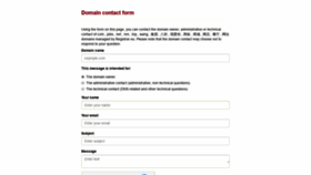 What Contact-form.registrar.eu website looked like in 2020 (4 years ago)