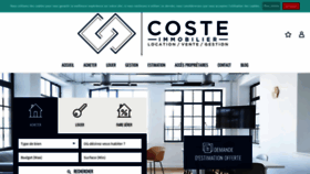 What Costeimmobilier.com website looked like in 2020 (4 years ago)