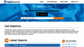 What Calldetective.net website looked like in 2020 (4 years ago)