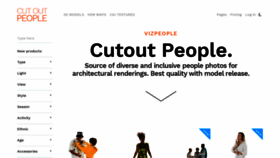 What Cutoutpeople.com website looked like in 2020 (4 years ago)
