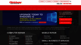 What Clickaway.com website looked like in 2020 (4 years ago)
