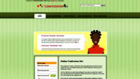 What Confessions4u.com website looked like in 2020 (4 years ago)