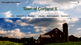 What Cortlandil.org website looked like in 2020 (4 years ago)