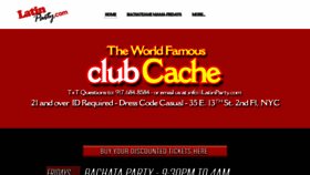 What Clubcachenyc.com website looked like in 2020 (4 years ago)