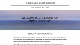 What Christchurchprosthodontics.co.nz website looked like in 2020 (6 years ago)