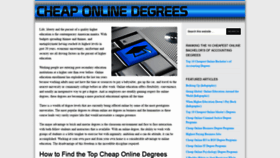 What Cheaponlinedegrees.org website looked like in 2020 (4 years ago)