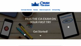 What Crushtheciaexam.com website looked like in 2020 (4 years ago)