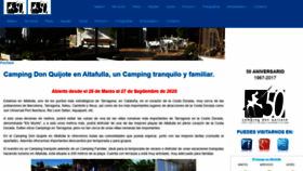What Campingdonquijote.es website looked like in 2020 (4 years ago)