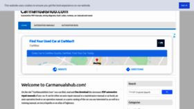 What Carmanualshub.com website looked like in 2020 (4 years ago)