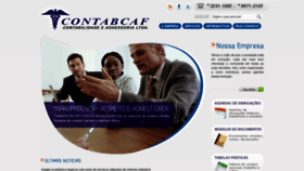 What Contabcaf.com.br website looked like in 2020 (4 years ago)
