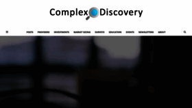 What Complexdiscovery.com website looked like in 2020 (4 years ago)